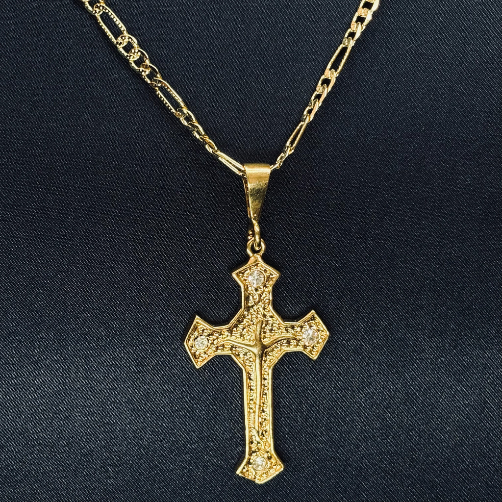 Cadena Cruz Gold