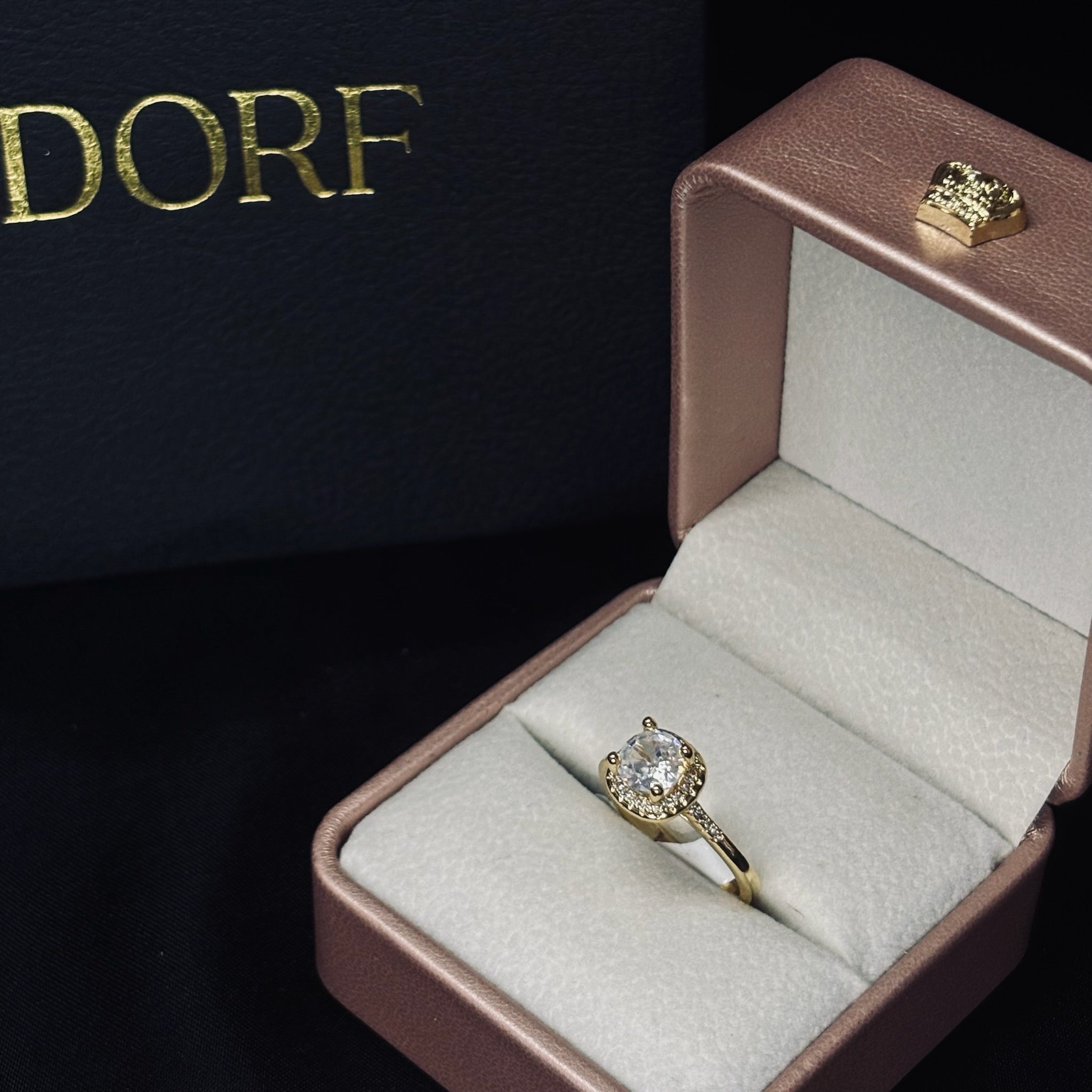 Anillo Halo Cuadrado